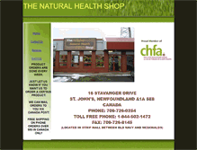 Tablet Screenshot of naturalhealthshopstjohns.com